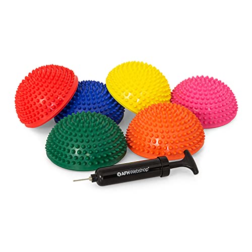 AFH Webshop Therapie Balance-Igel Premium Soft ca. Ø 16 cm Noppenball Massageball Igelball | 6er...