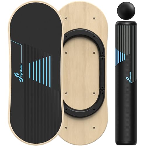 Sportneer Balance Board, 7 Modi Wackelbrett Indoorboard Skateboard Surf Balance Board mit...