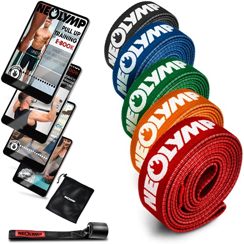 NEOLYMP Premium Fitnessbänder + E-Book mit über 100 Übungen (5er Set...